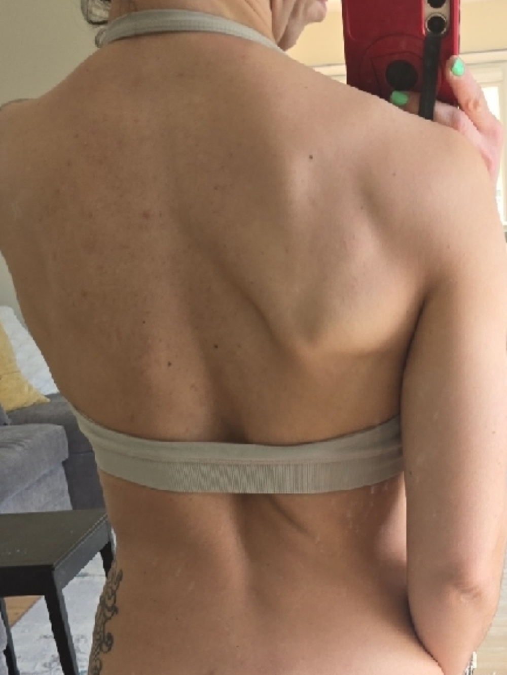 Defyne Beige Halter Bralette - Picture 2 of 8